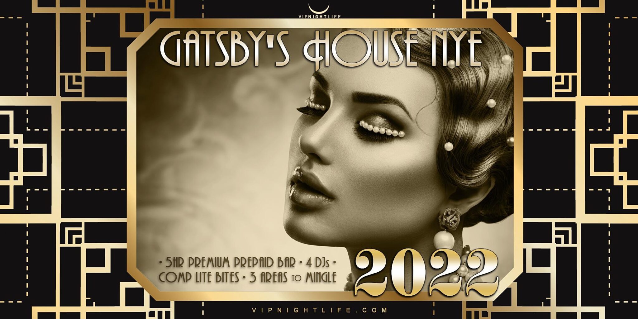 2022 Baton Rouge New Year's Eve Party Gatsby's House VIP Nightlife