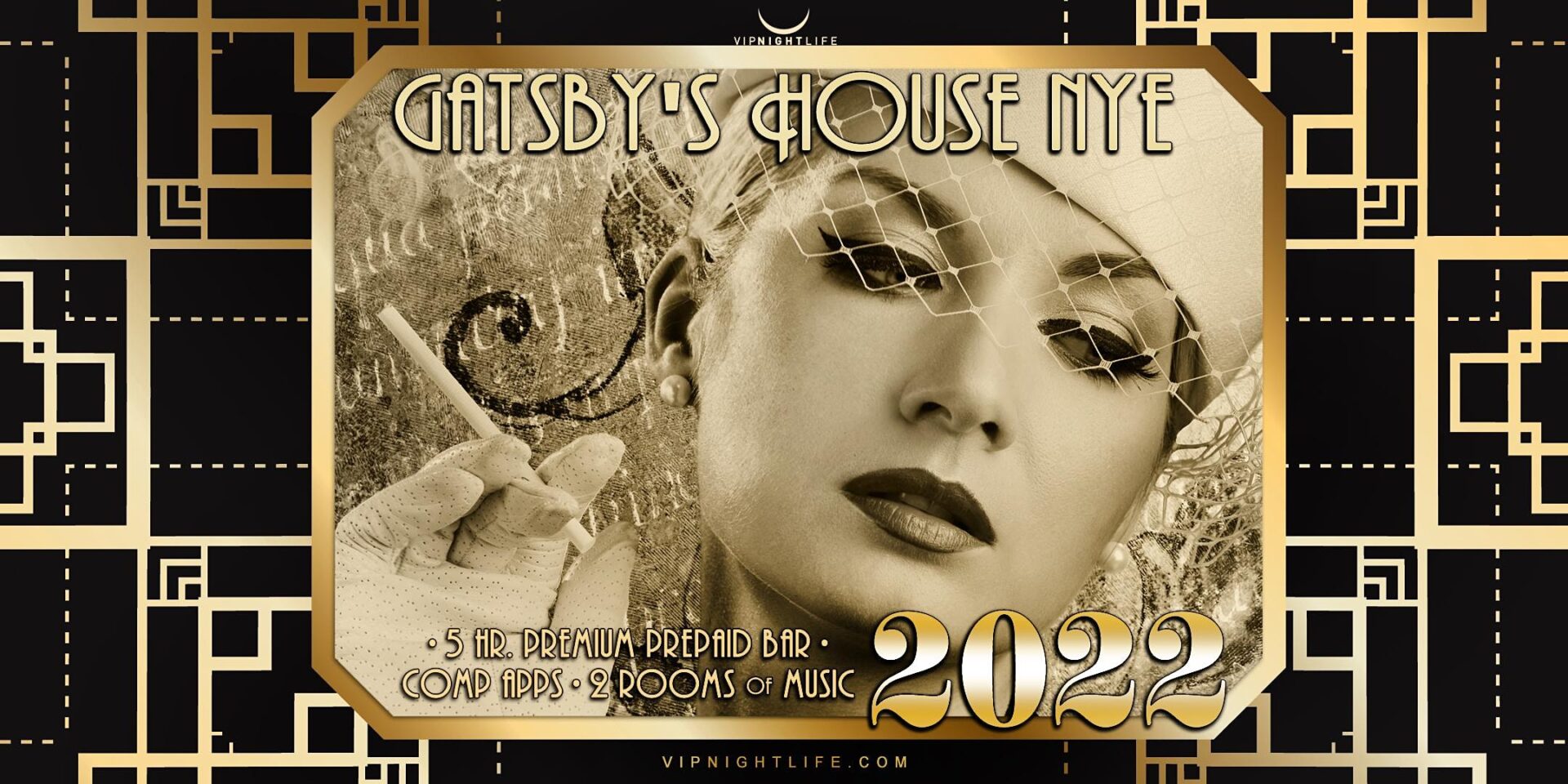 2022 Raleigh New Year's Eve Party Gatsby's House VIP Nightlife