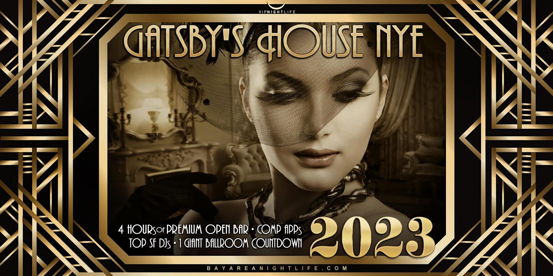 2023 San Francisco New Year&#039;s Eve Party | Gatsby&#039;s House - VIP Nightlife