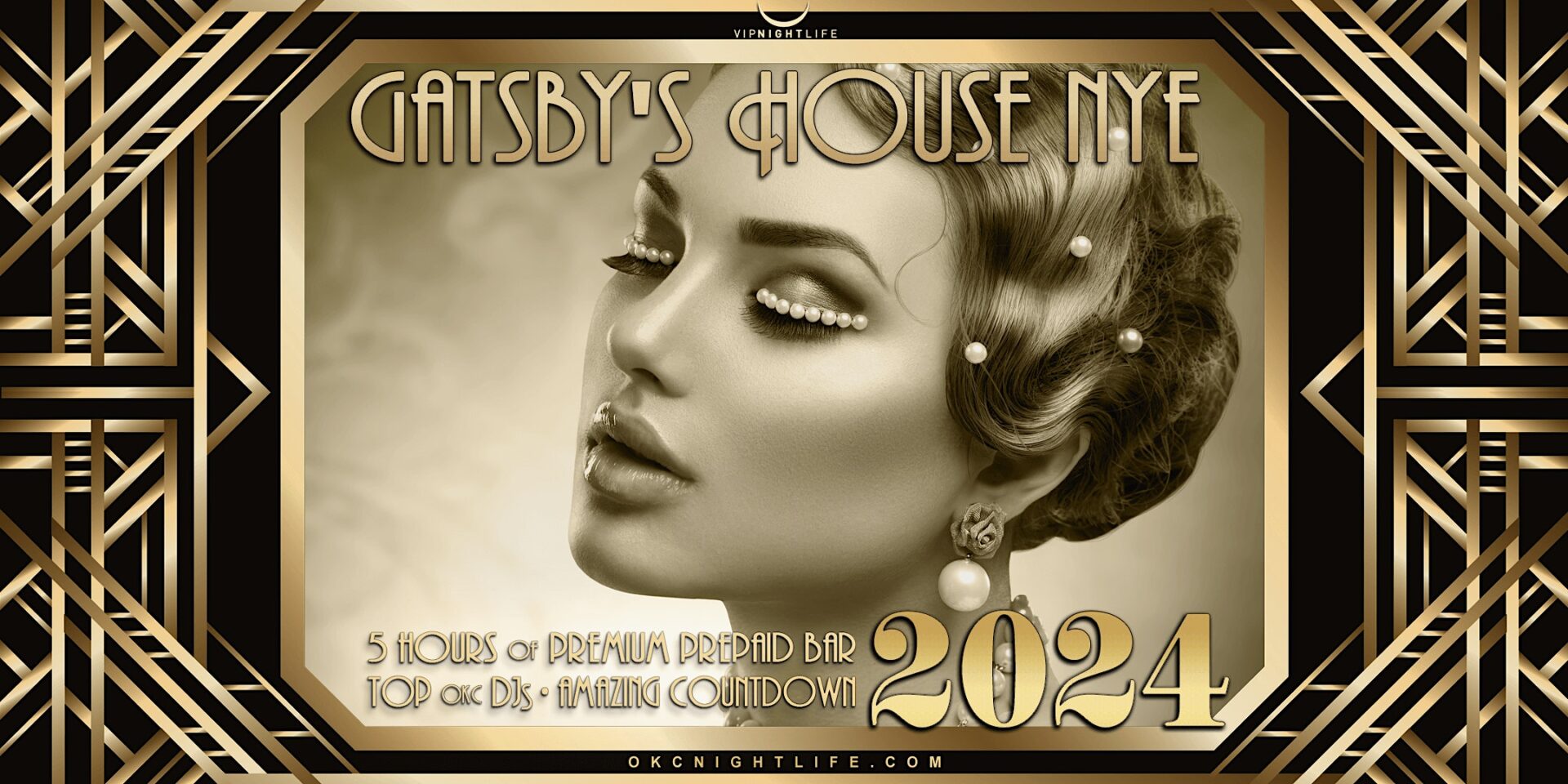 2024 Oklahoma City New Year's Eve Party Gatsby's House VIP Nightlife