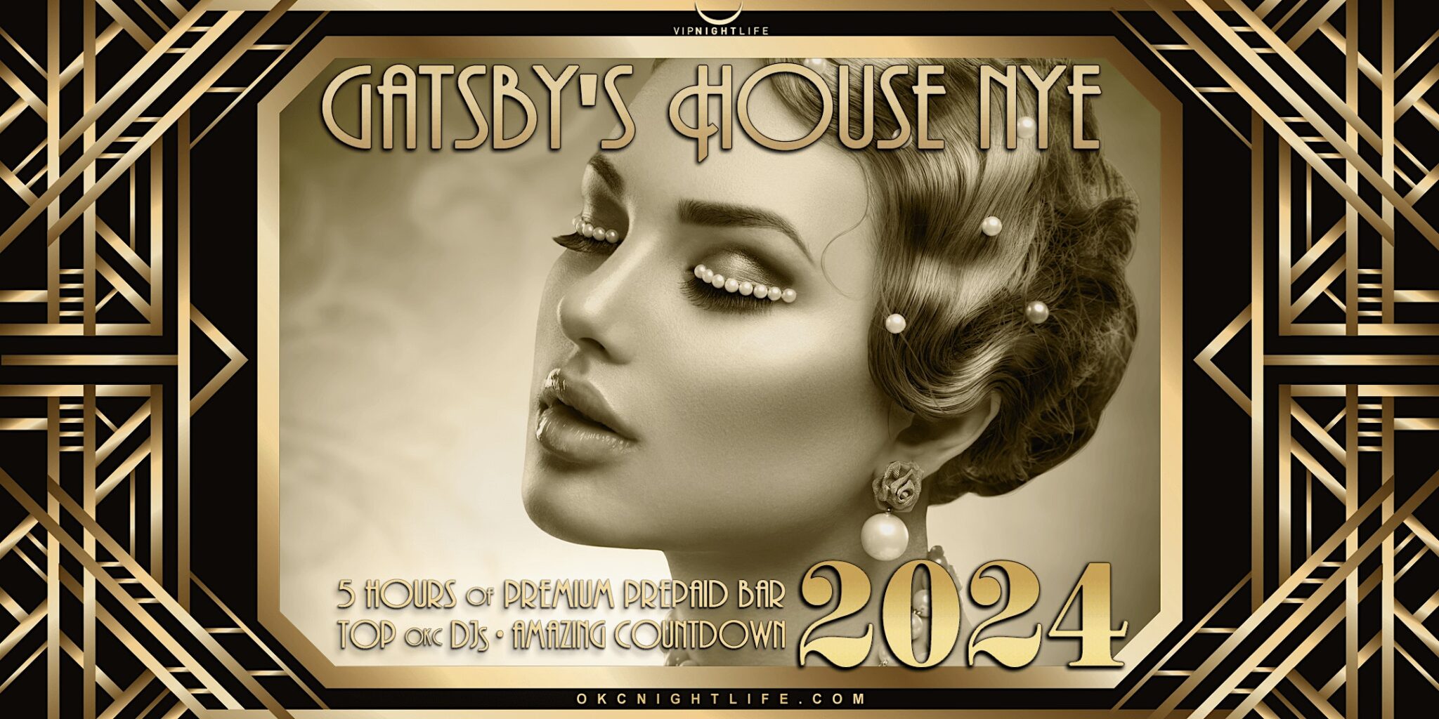 2024 Oklahoma City New Year's Eve Party Gatsby's House VIP Nightlife