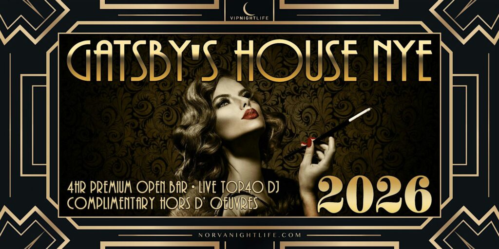 2026 Norfolk New Year’s Eve Party | Gatsby’s House