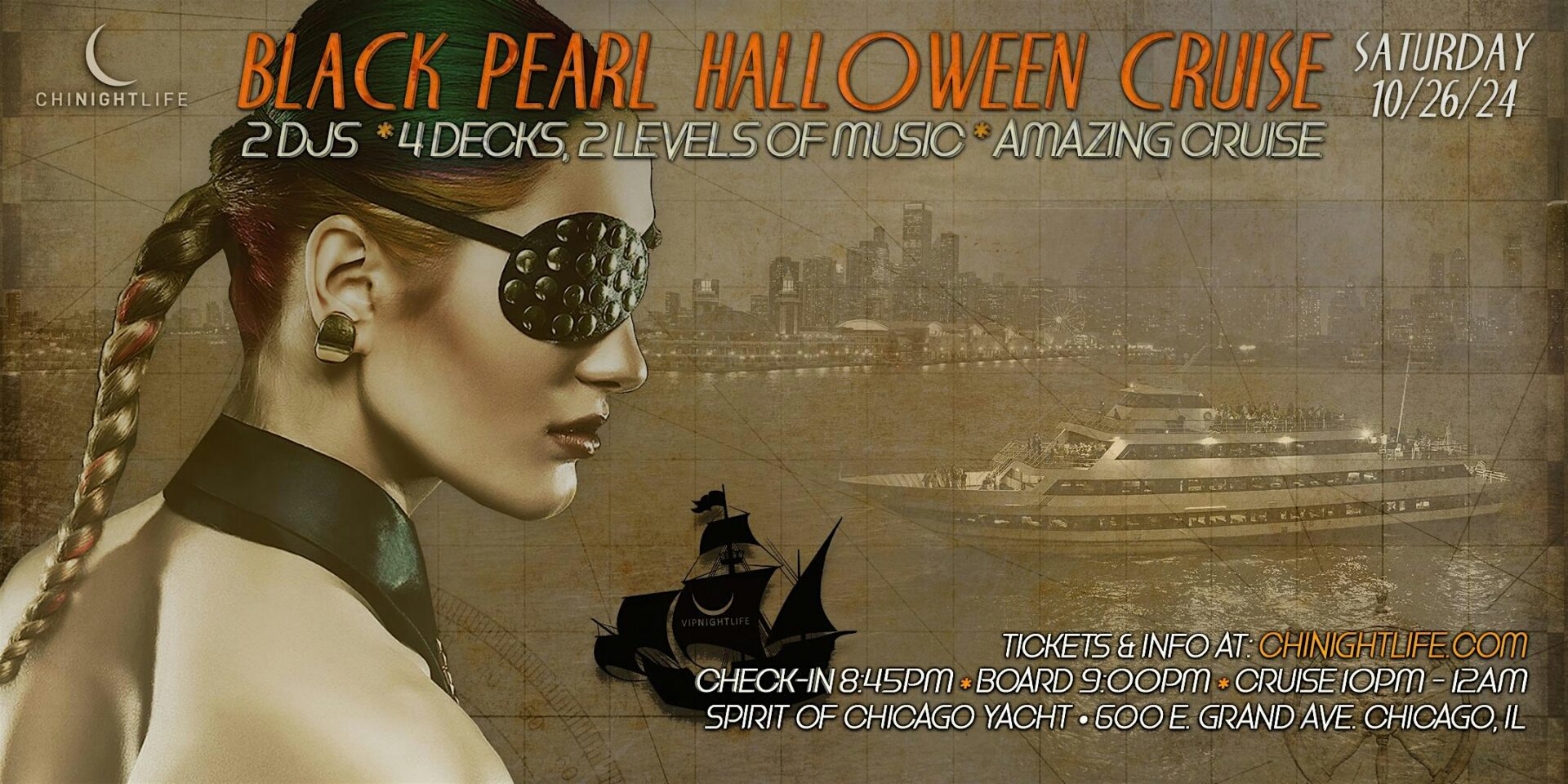 halloween yacht party chicago