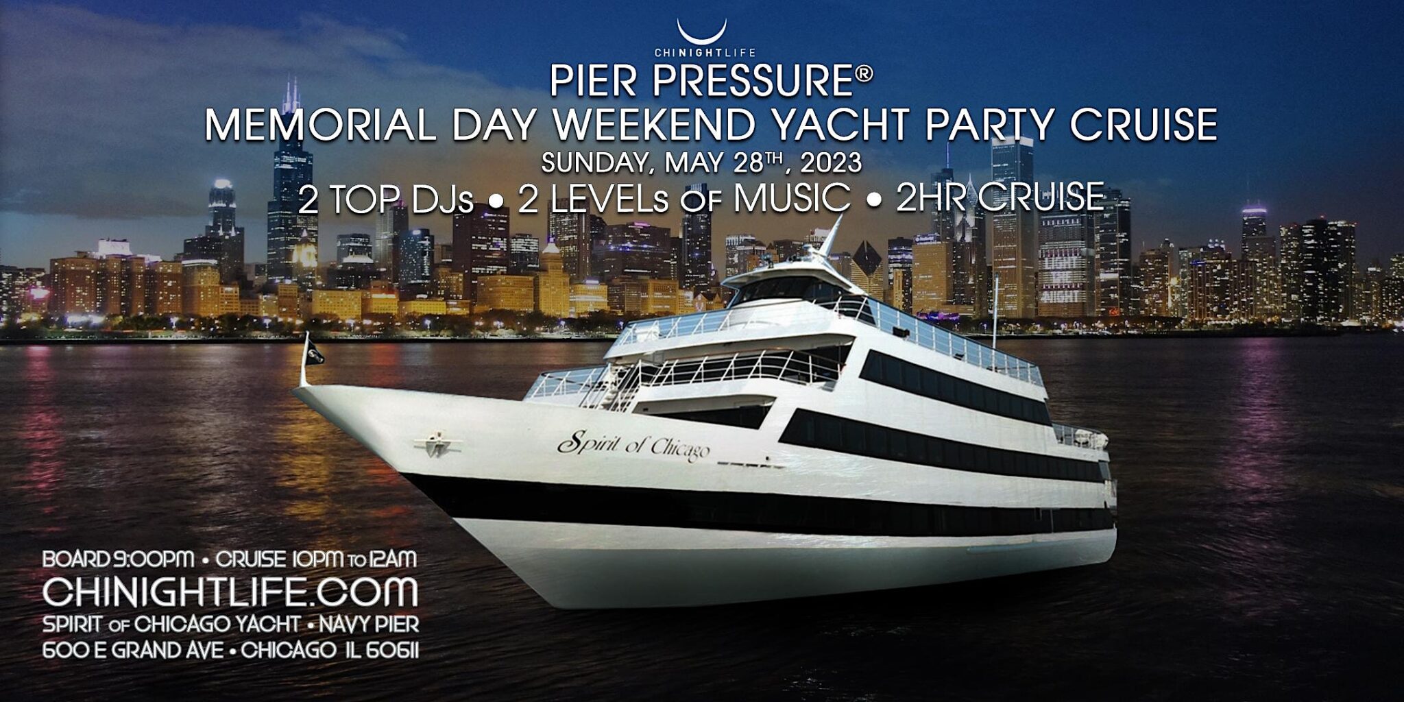 pier pressure yacht party chicago