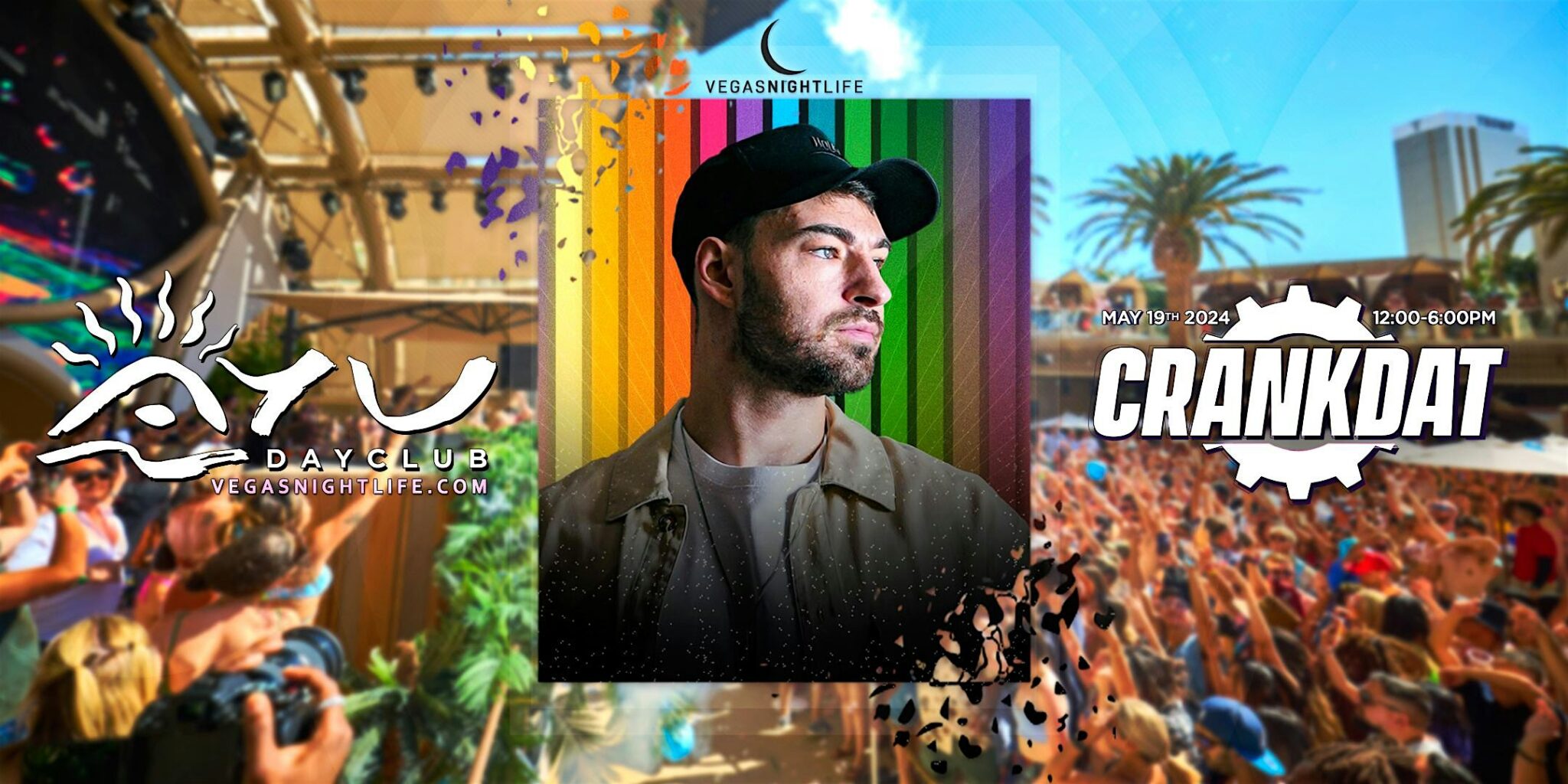 Crankdat EDC Week AYU Vegas Pool Party Sunday VIP Nightlife
