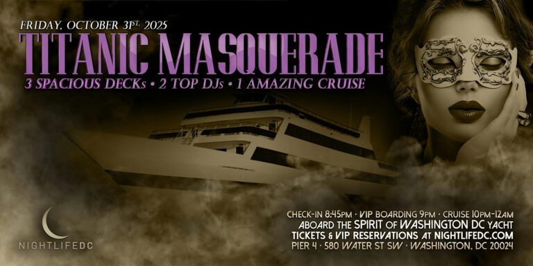 DC Halloween Party Cruise | Titanic Masquerade