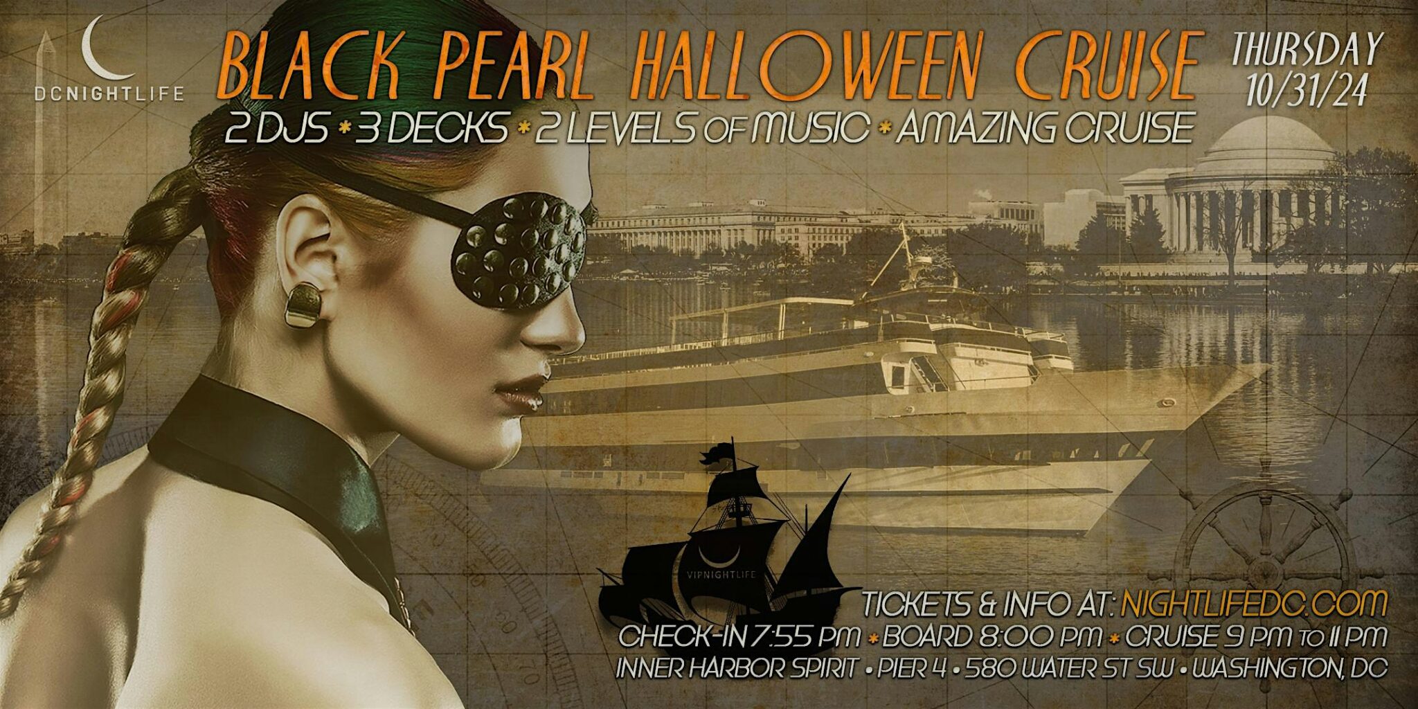 halloween yacht party dc