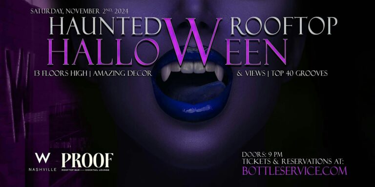 Haunted W Nashville Rooftop Saturday Night