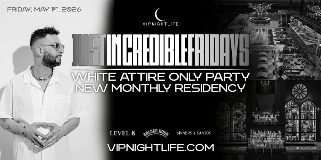 JustIN Credible Fridays | All White Attire Party LA | Level 8