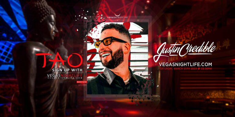 Justin Credible | Saturday Las Vegas | TAO Nightclub