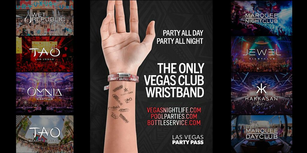 Las Vegas Party Pass | Sep 5 to Sep 8 | 8 Clubs x 23 Parties