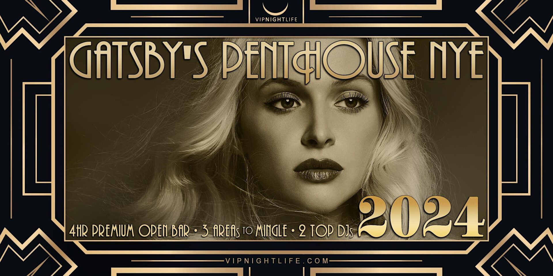 Los Angeles New Year's Eve Party 2024 Gatsby's Penthouse VIP Nightlife