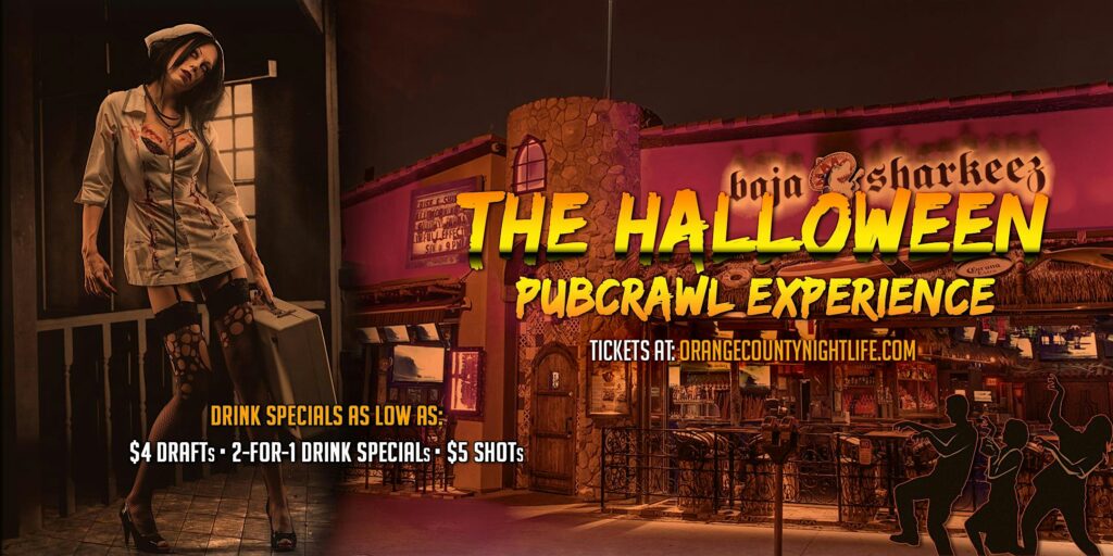 Newport Beach Halloween Pub Crawl Party Saturday