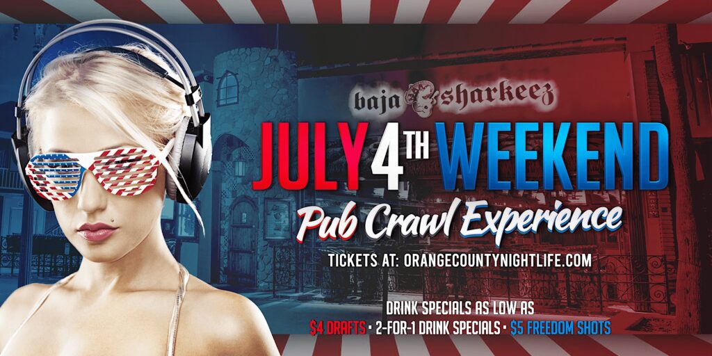 Newport Beach July 4th Weekend Saturday Pub Crawl