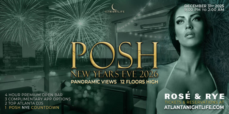 2026 Atlanta New Year's Eve Party | Posh in the Sky NYE
