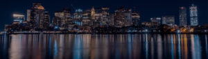 Boston night skyline
