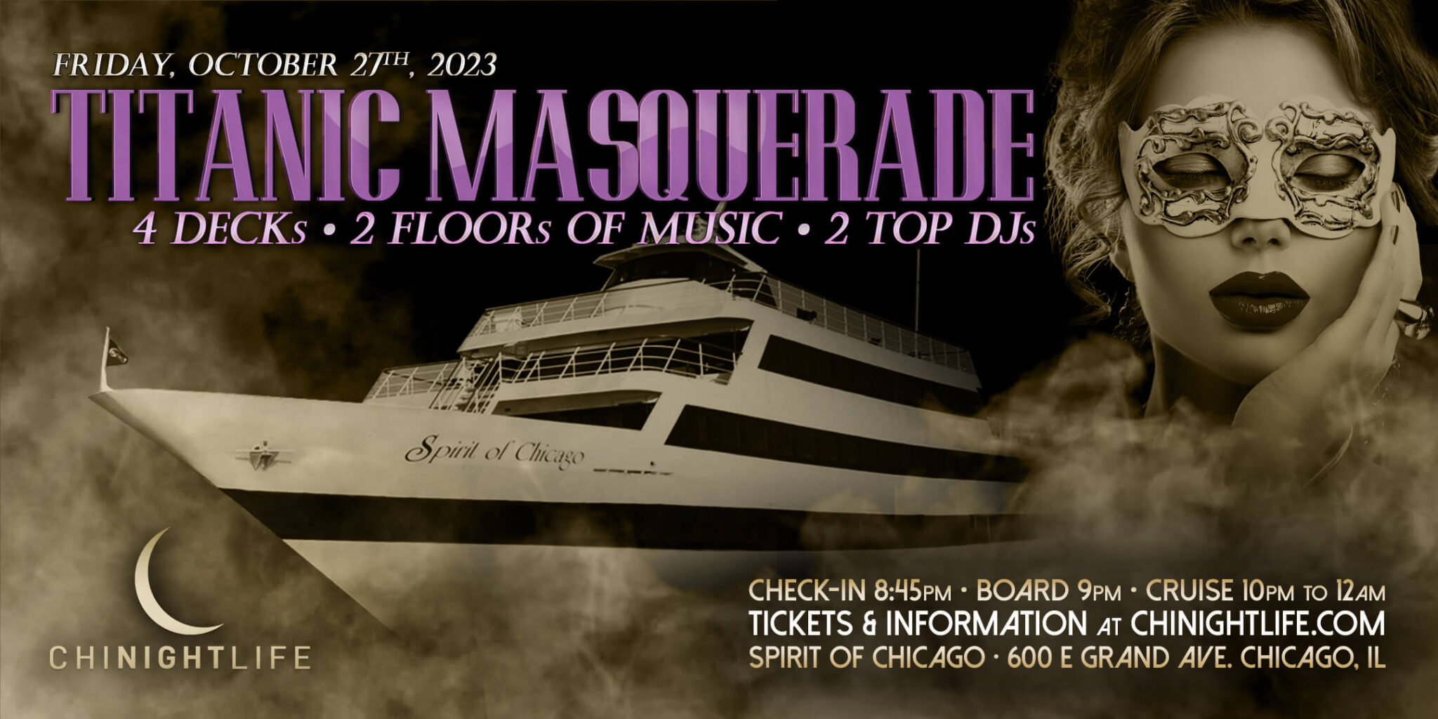 halloween yacht party chicago