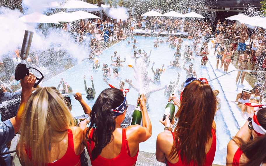 SLS Pool Party, Hyde Beach