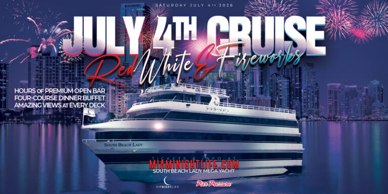 4th of July Miami Party: Red, White & Fireworks Cruise