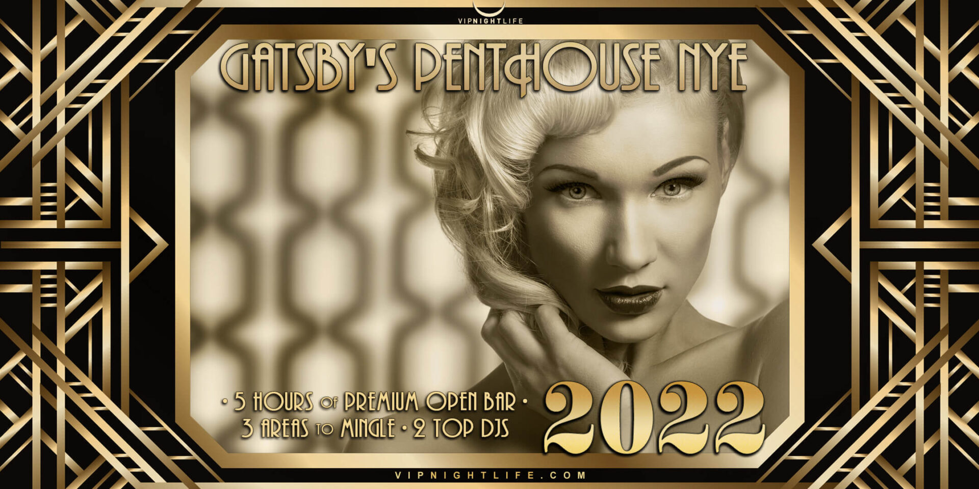 Los Angeles New Year's Eve Party 2022 Gatsby's Penthouse VIP Nightlife
