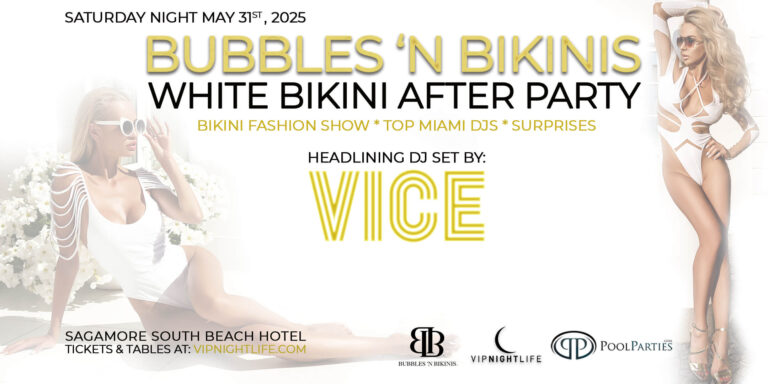 Miami Swim | Bubbles 'n Bikini White After Party