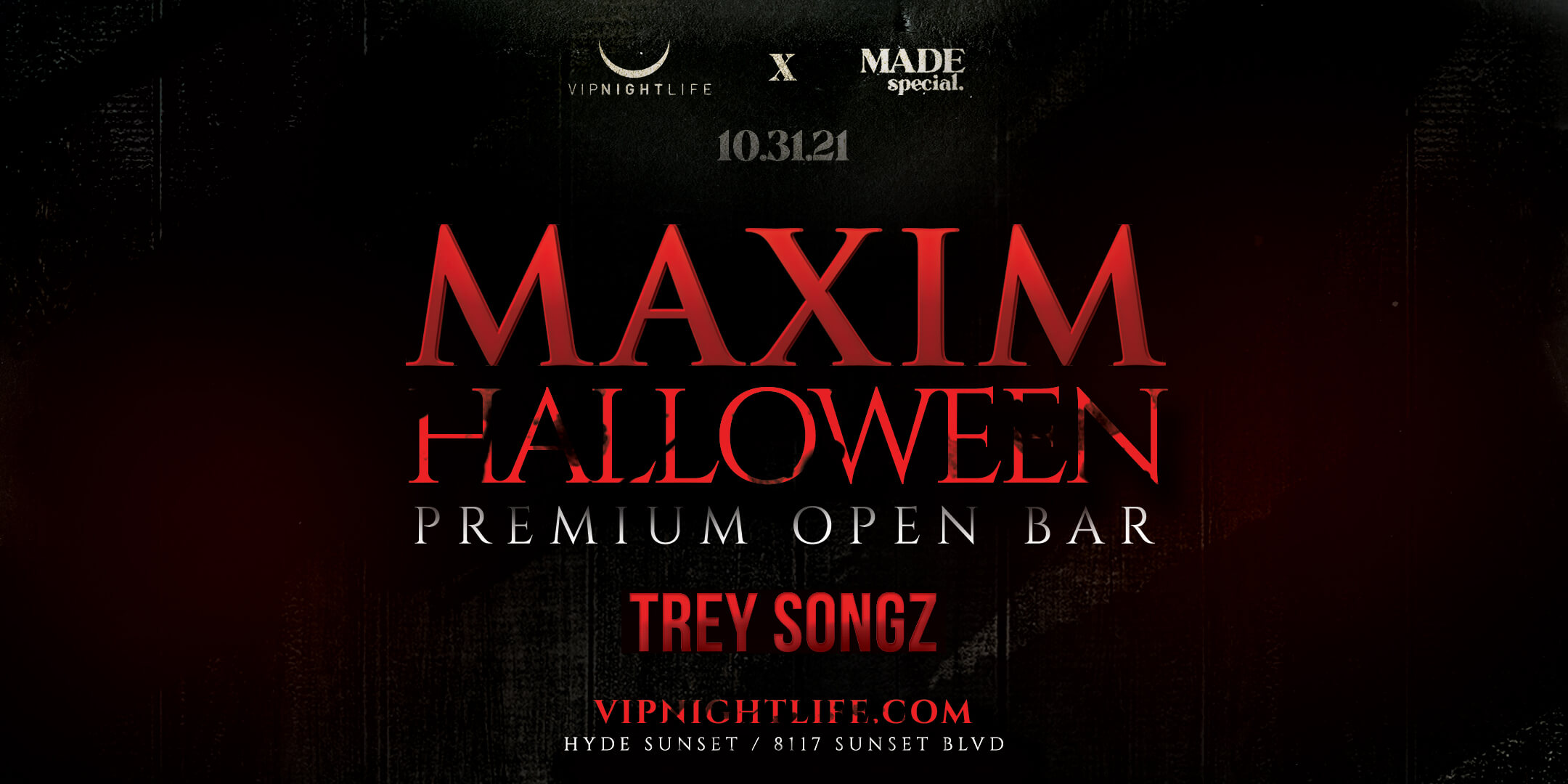 Maxim Halloween Party with Trey Songz | Los Angeles