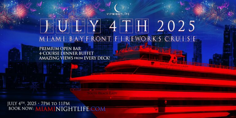 4th of July Miami Fireworks Party Cruise