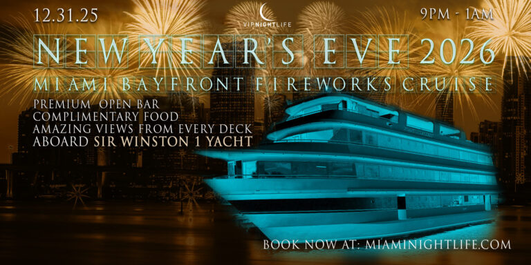 Miami New Years Eve Party 2026 | Bayfront Park Fireworks Cruise