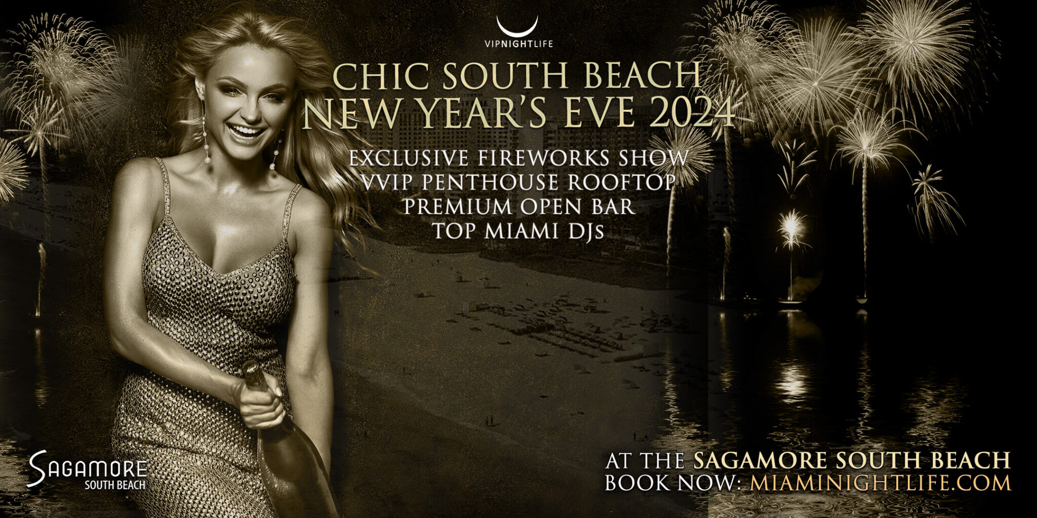 Miami Under the Fireworks Yacht Party New Year's Eve 2024 VIP Nightlife