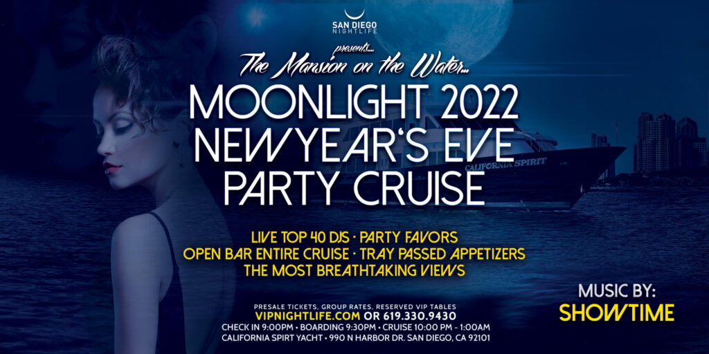 San Diego Pier Pressure Moonlight New Year's Eve Party Cruise 2021