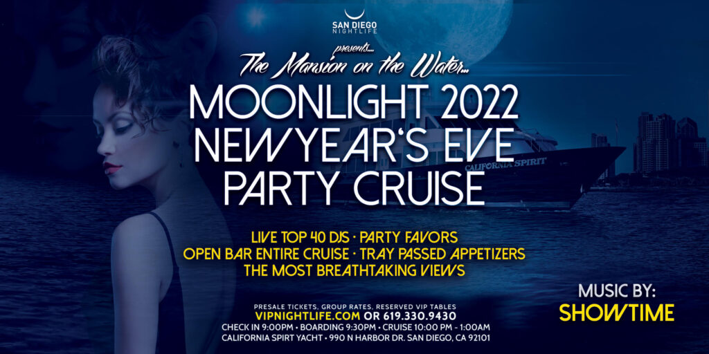 2022 San Diego New Year&#039;s Eve Party - Pier Pressure Moonlight Cruise - ClubZone