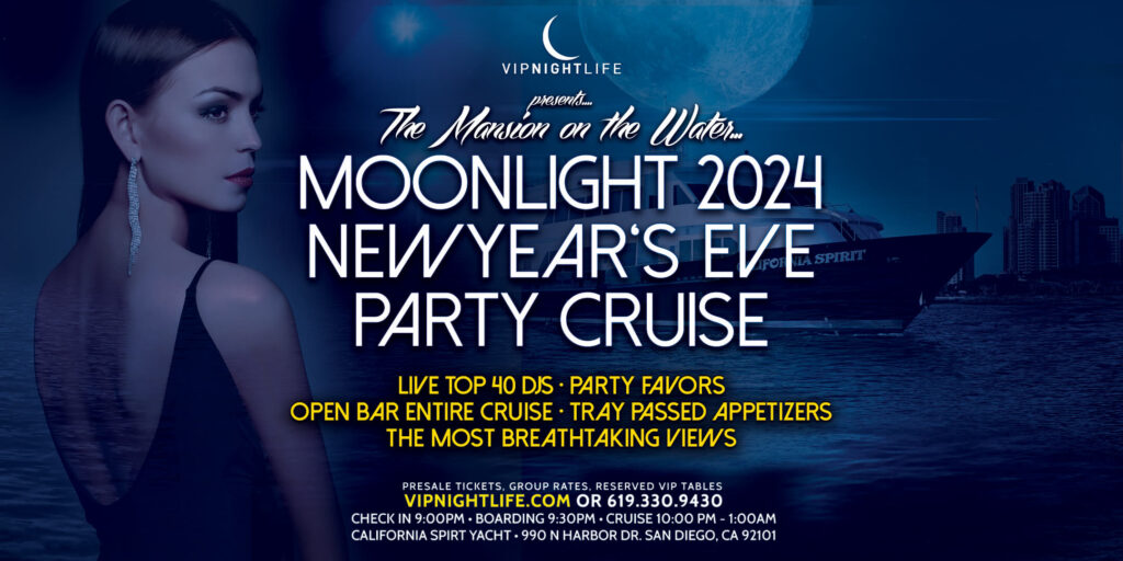 2024 San Diego New Year's Eve Party - Pier Pressure Moonlight Cruise