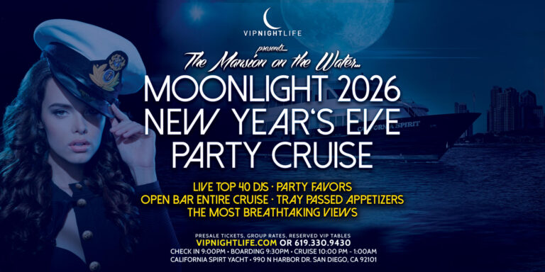 2026 San Diego New Year's Eve Party - Pier Pressure Moonlight Cruise