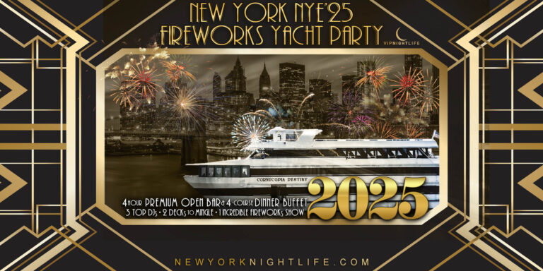 New York New Year's Eve 2025 Fireworks Yacht Party