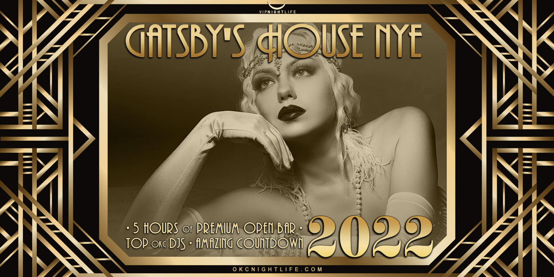 2022 Oklahoma City New Year's Eve Party Gatsby's House VIP Nightlife