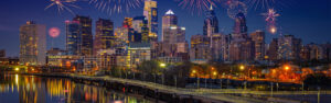 Philadelphia Night Skyline