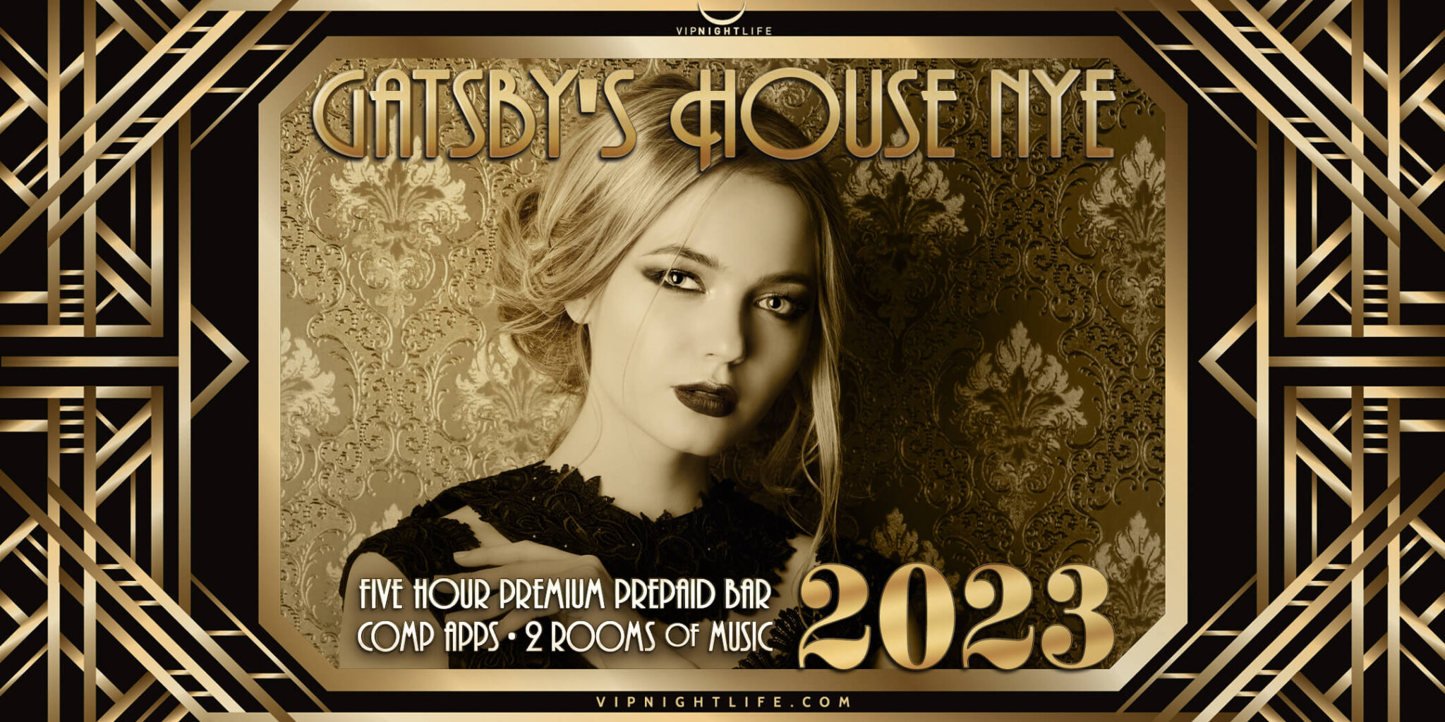2023 Raleigh New Year's Eve Party Gatsby's House VIP Nightlife