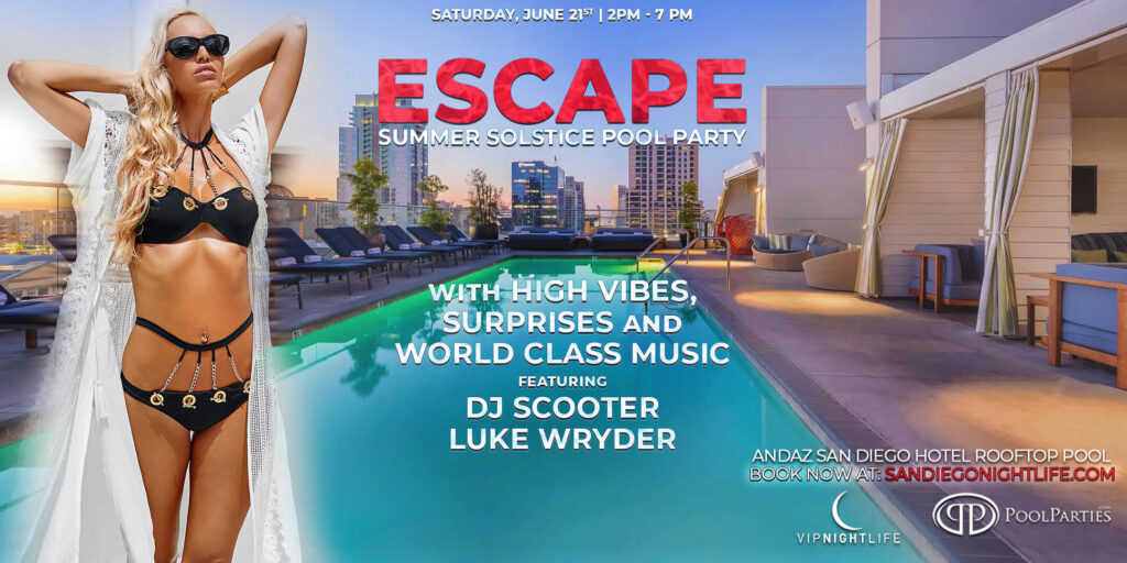 San Diego Summer Solstice | Andaz Rooftop Pool Party