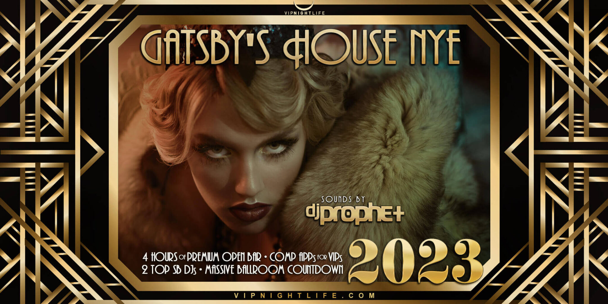 2023 Santa Barbara New Year's Eve Party Gatsby's House VIP Nightlife