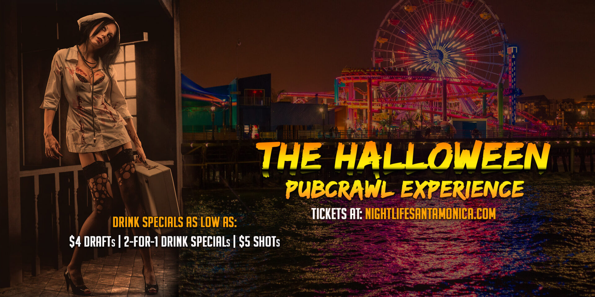 Santa Monica Halloween Pub Crawl Saturday VIP Nightlife