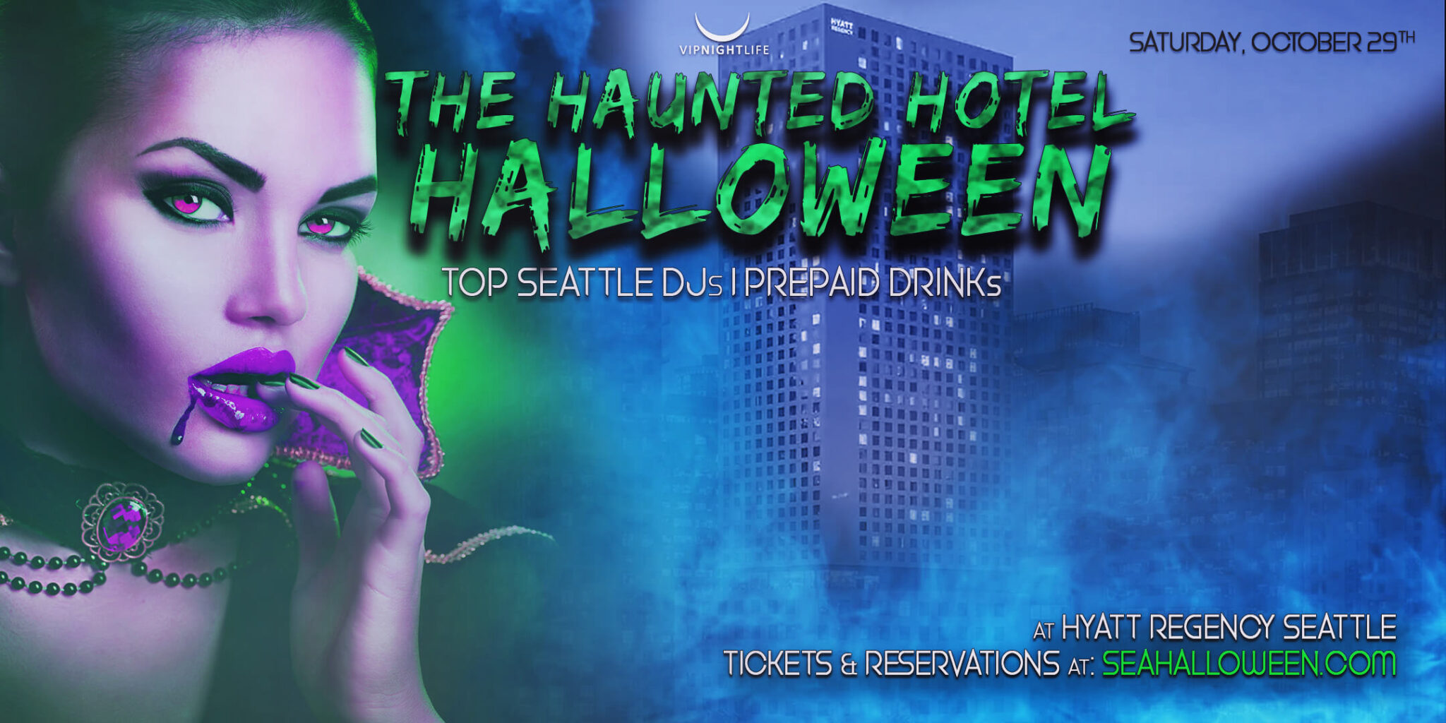 Seattle Halloween Party The Haunted Hotel Costume Ball VIP Nightlife