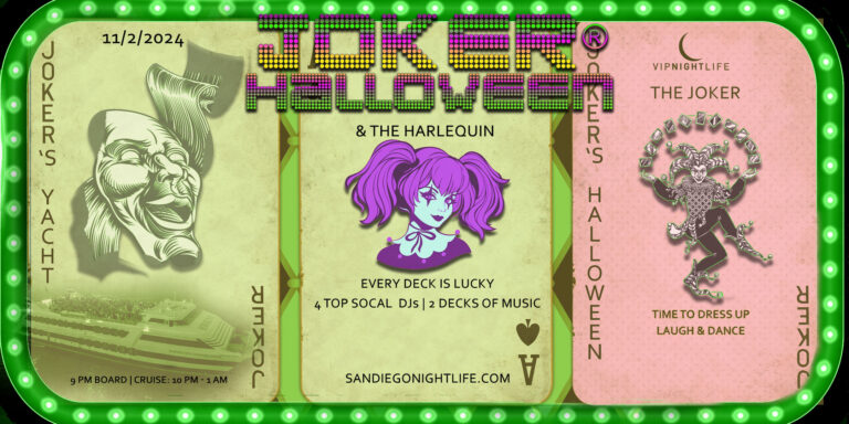 San Diego Joker Halloween Party Cruise | Pier Pressure®