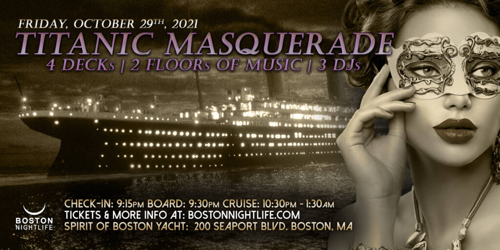 Titanic Masquerade Boston Halloween Cruise 2021