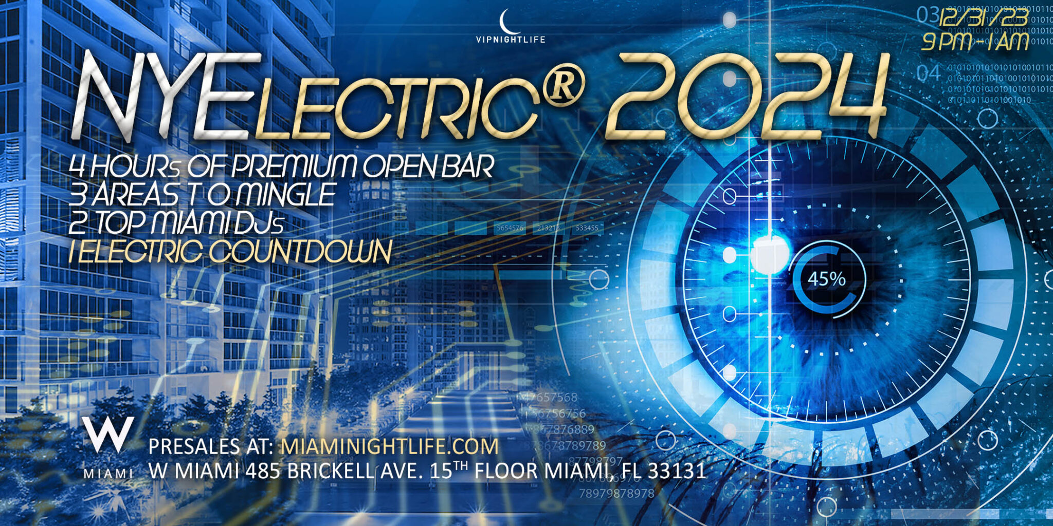 2024 W Hotel Miami New Year S Eve Party VIP Nightlife   W Miami New Years Eve 2024 Web 2048x1024 