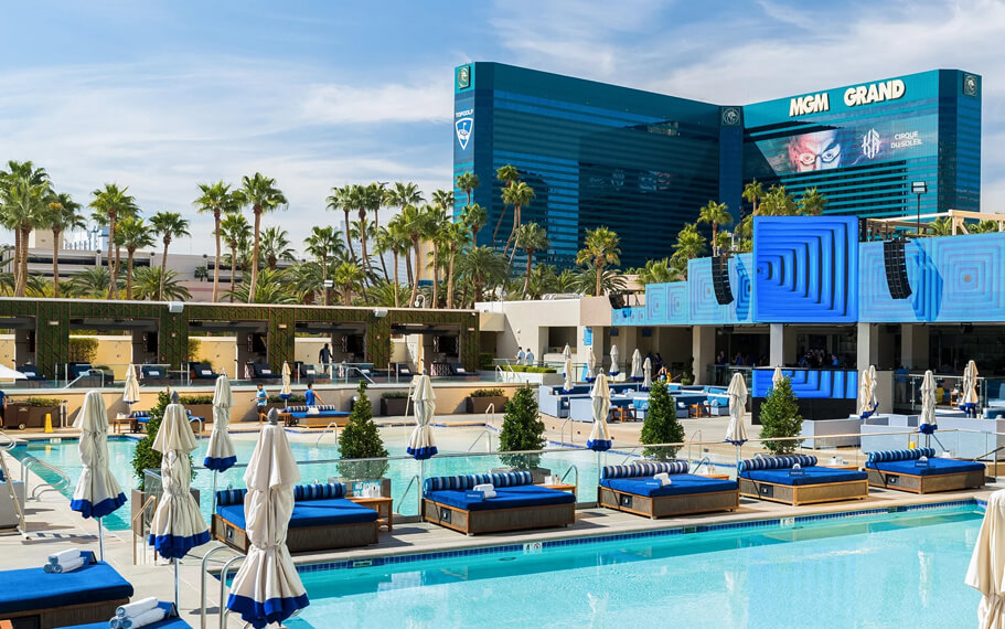 Get the party started at the MGM Grand Las Vegas Pool!, MGM Grand Las  Vegas Pool