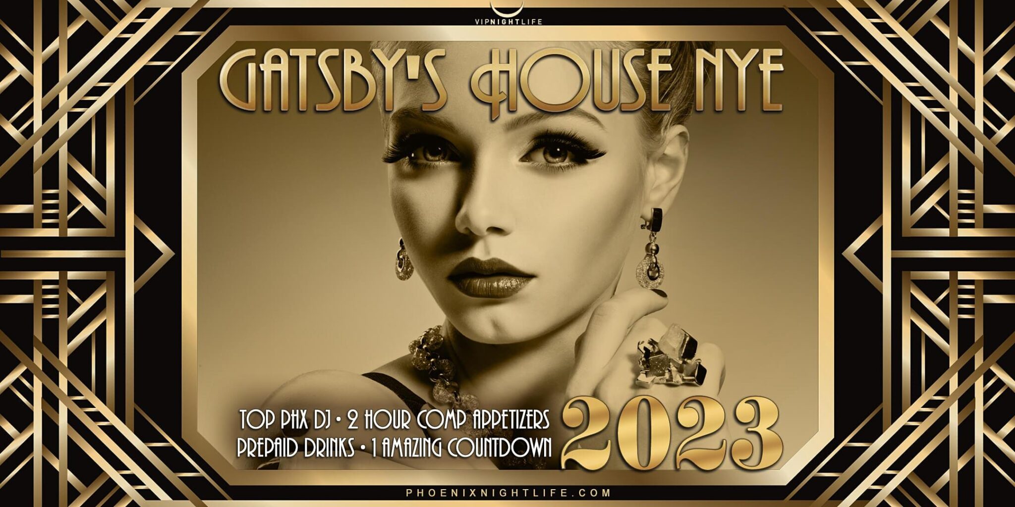 Phoenix New Year's Eve Party 2023 Gatsby's House VIP Nightlife