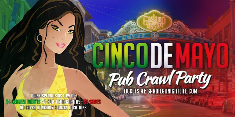 San Diego Cinco De Mayo Friday Pub Crawl Party