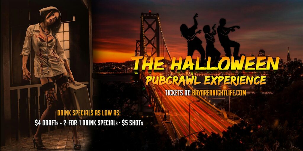 San Francisco Halloween Pub Crawl Party Saturday