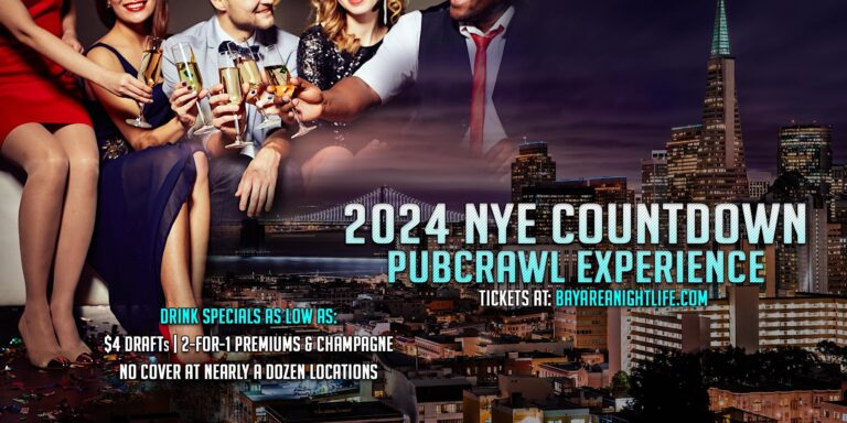 San Francisco New Years Eve Pub Crawl Party 2024