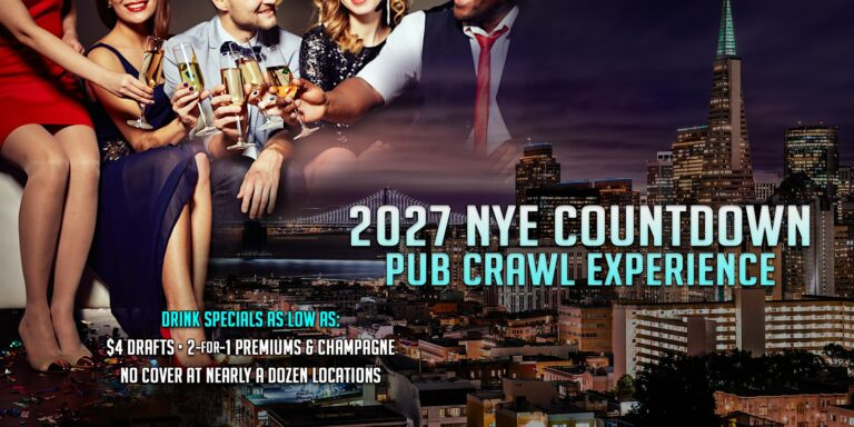 San Francisco New Years Eve Pub Crawl Party 2027